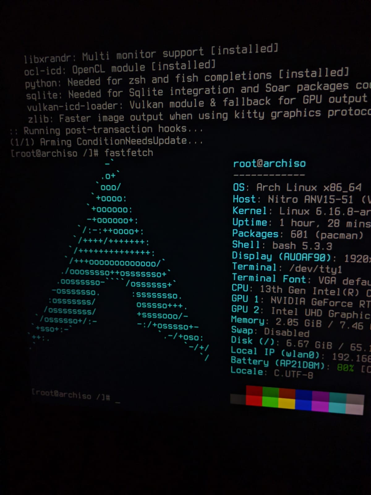 Arch Linux Installation